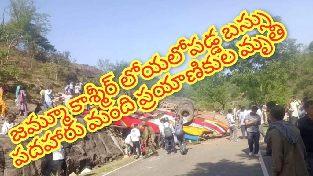 jammu kashmir Busfell into avalley : జమ్మూకాశ్మీర్లో ఘోరరోడ్డుప్రమాదం, పదహారు మంది దుర్మరణం