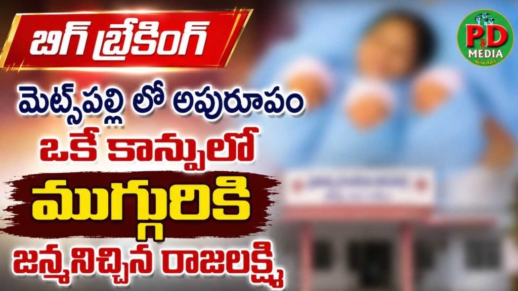 Metpally wonder delivery :  బిగ్ బ్రేకింగ్, మెట్‌పల్లిలో అపురూపం, ఒకేకాన్పులో ముగ్గురికి జన్మనిచ్చిన రాజలక్ష్మి